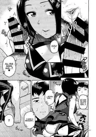 (C96) [Aimasutei (Fumitsuki Yuu)] Azusa-san ga Te to Kuchi dake de Shite Kureru Hon | Azusa-san Only Uses Her Hands and Mouth (THE IDOLM@STER) [English] [korafu + head empty]