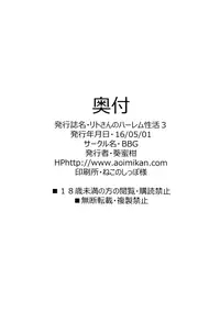 (COMIC1☆10) [BBG (Aoi Mikan)] Rito-san no Harem Seikatsu 3 (To LOVE-Ru Darkness)