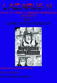 [Zen9] Taikutsu na Gogo no Sugoshikata Ch. 1-5 | A Way to Spend a Boring Afternoon Ch. 1-5 (Action Pizazz DX 2013-12) [English](hentai2read.com)[Lazarus H]