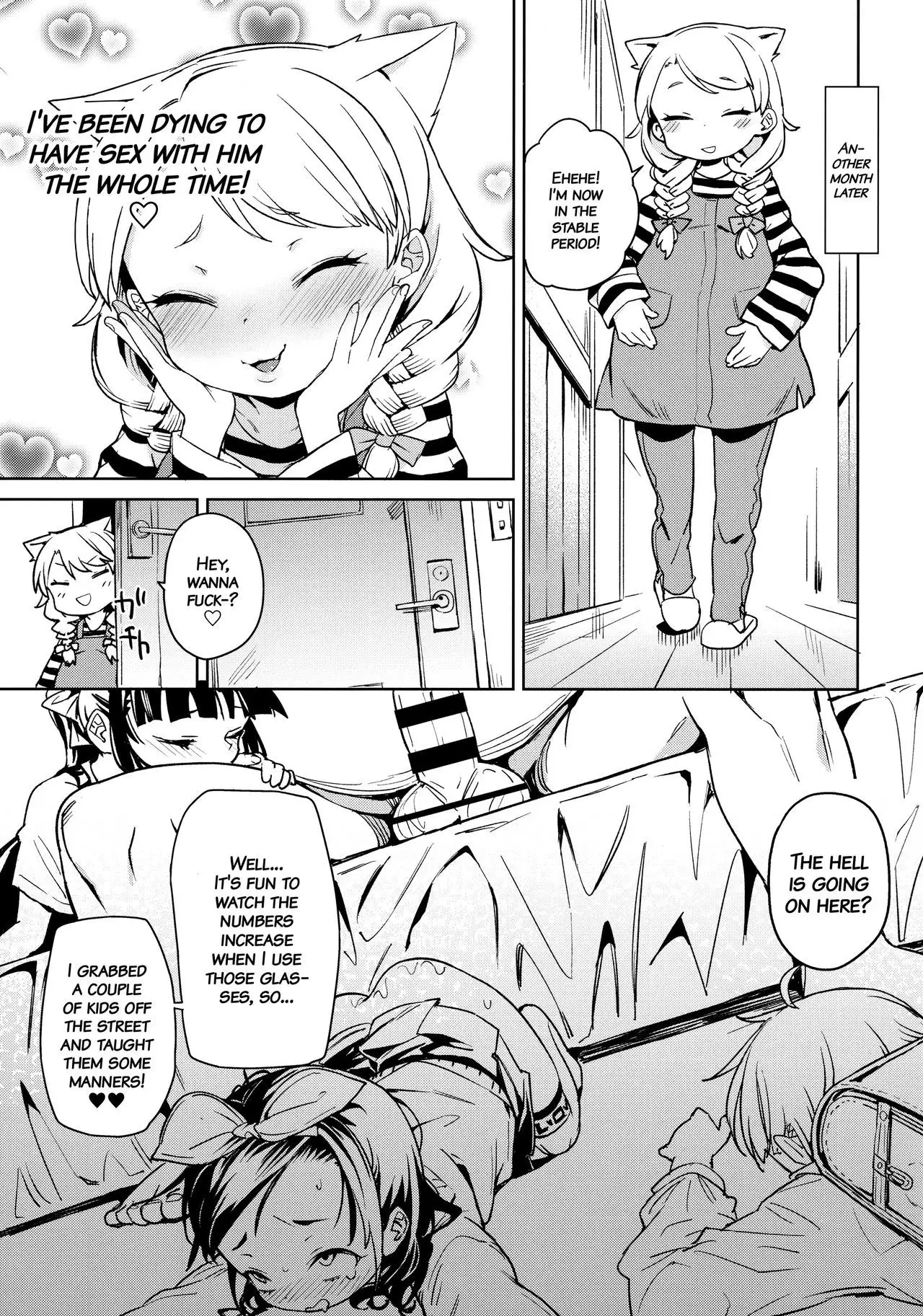 Tensai Shoujo demo Baka Mitaini Ecchi ni Narimasu. | Genius little girl becomes stupidly lewd.