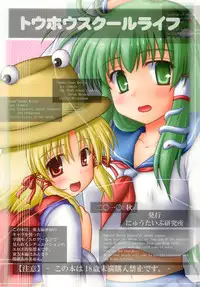 [Newtype Kenkyuujo (Kotowari)] TOHO SCHOOL LIFE (Touhou Project)