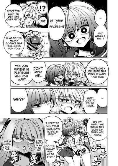 [7 Colored LED (Nekonso)] Shizuku to Shiori-Senpai ga Akuochi Futanari Kaizou Sareta node Watashi ga Shasei o Kanri Shimasu!- | Shizuku & Shiori ~It's Up to Me To Service Futanari-modified Senpai!~ [English] [Pink Glass TL]