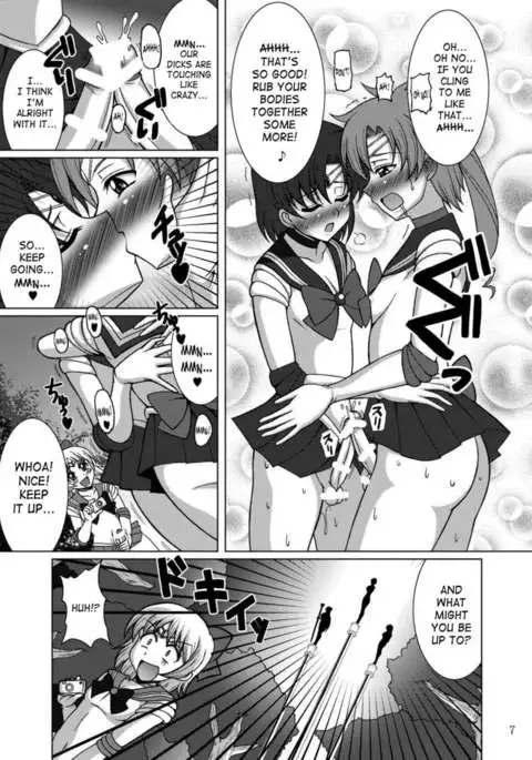 Young Boys Dressed As Sailor Scouts Vs Three Outer Solar System Sailor Scouts