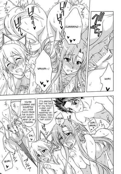 [Geiwamiwosukuu!! (Karura Syou)] Daraku no Utage | Feast of depravity (Sword Art Online) [English] [EHCOVE]