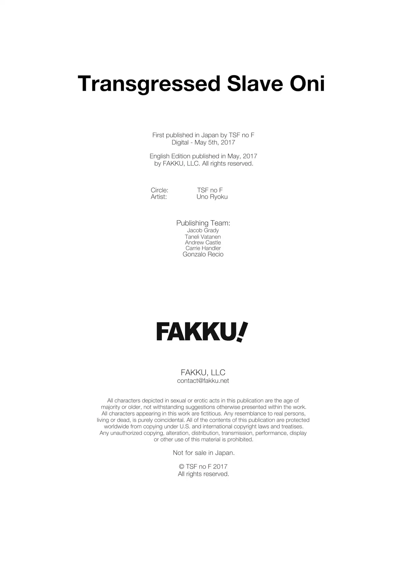 Mio TS Dorei Oni | Transgressed Slave Oni