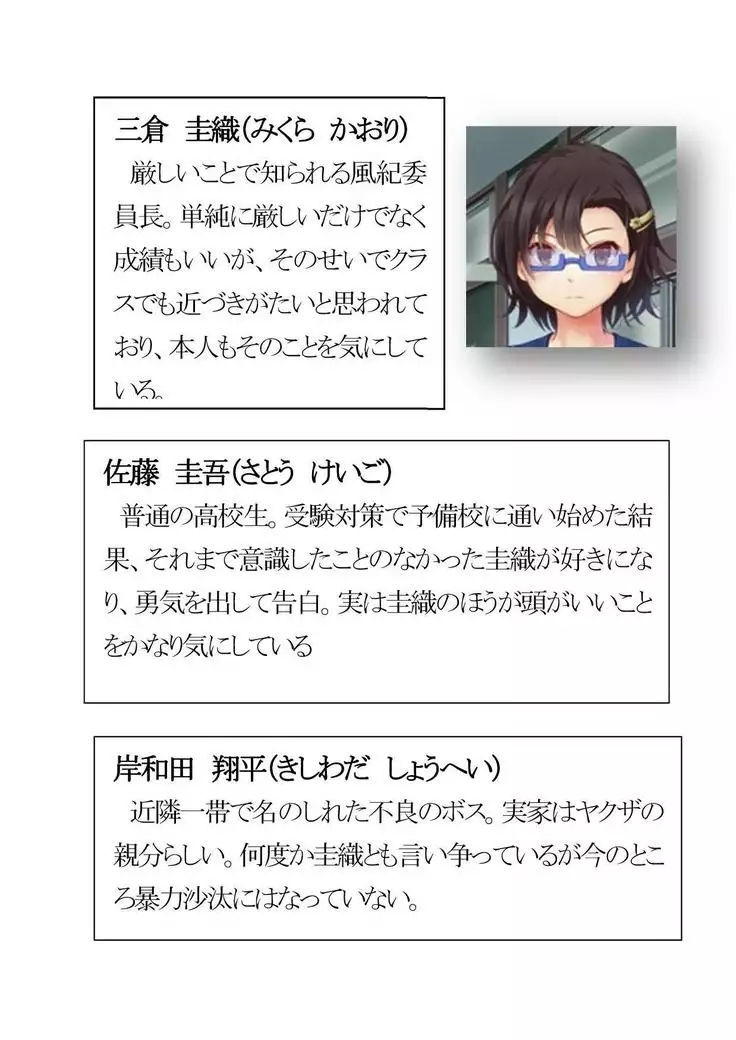 Netorareta Kanojo -Fuuki Iinchou Mikura Kaori-