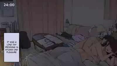 Hitorigurashi no Joshidaisei no Oheya, Tomodachi to Ichinichi Shuuchuu shite Benkyoukai shiyou to Kimeta Hi | Preparing for exam with my friend