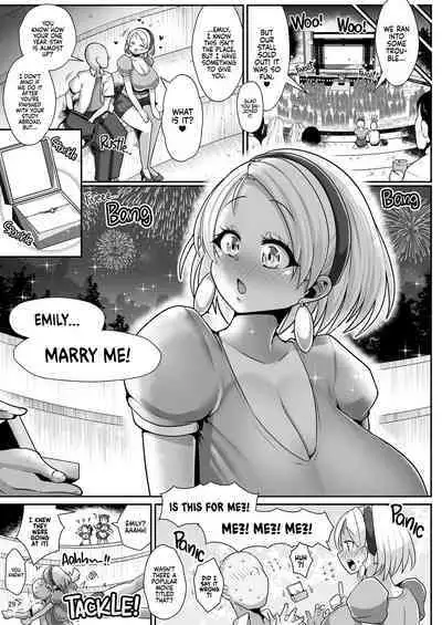 H Daisuki Kinpatsu Hakujin Bakunyuu Ryuugakusei ga Tonari no Heya ni Hikkoshite Kita!! 3 ~ | A Nymphomaniac Blonde Exchange Student with Gigantic Tits Moved in Next Door!! 3