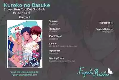 (SPARK8) [Lisky Girl (Sayako)] Ippai Taberu Kimi ga Suki | I Love How You Eat So Much (Kuroko no Basuke) [English] [Fujoshi Bitches]
