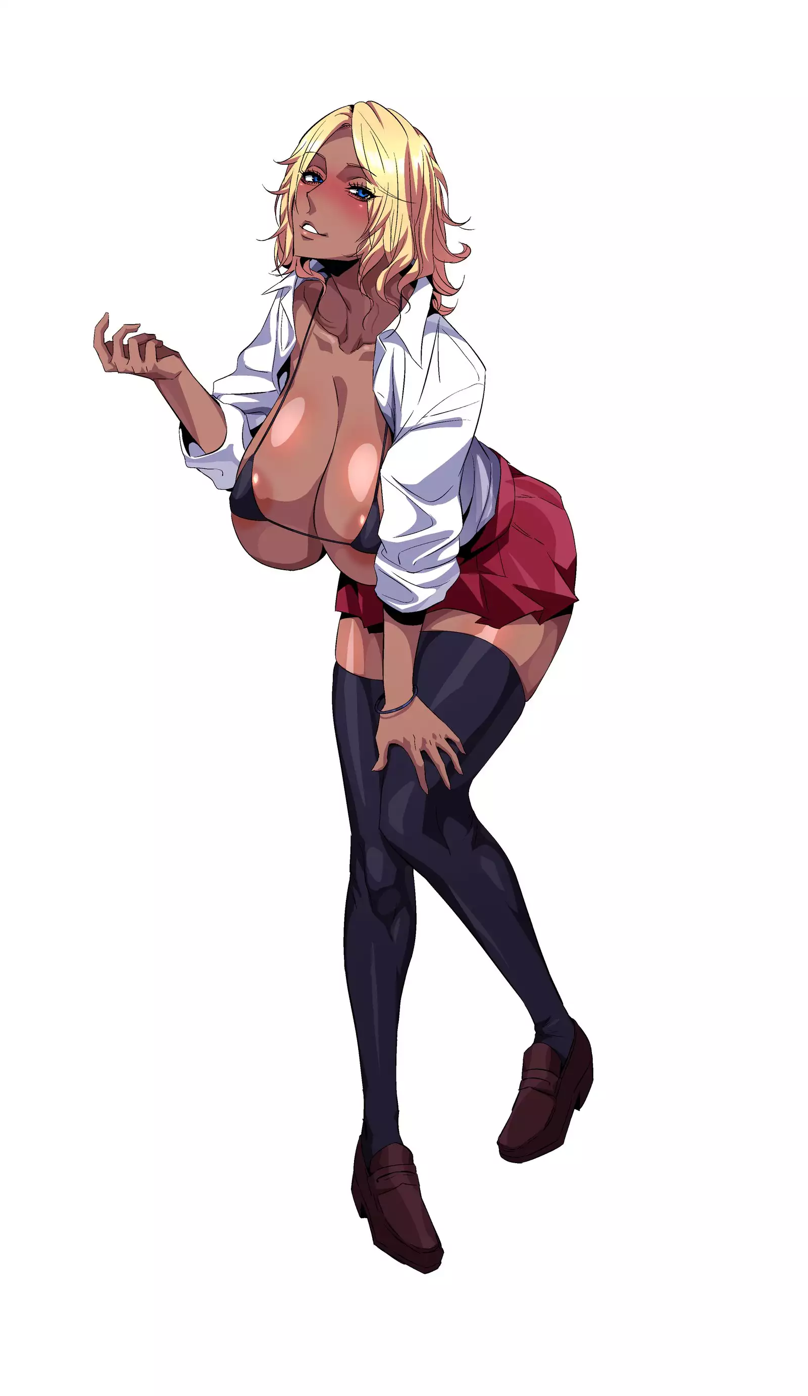 Dosukebe Bakunyuu Bitch! ~Manatsu ni Asedaku 3P Ecchi Shiyo!~