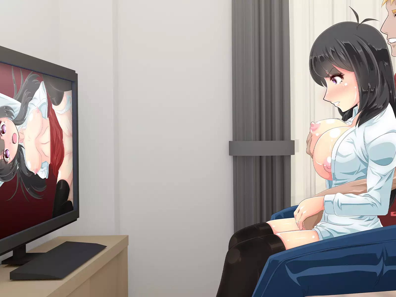 Dosei-chu no Kanoaja ga Yarisa no Otokoni Netorareta Kudan Ozaki Yuka