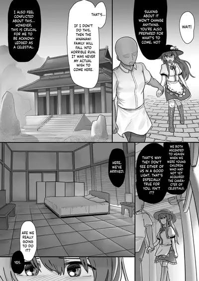 [Hakonnbu] Daten Tenshi no Nogarerarenu Seiryaku Kekkon | Fallen Tenshi's Inescapable Marriage of Convenience (Touhou Project) [English] [cutegyaruTL]