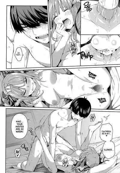 (FF35) [Bad Mushrooms (Chicke III, 4why)] Nibun no Yuudou | Half Seduction (Gotoubun no Hanayome) [English] [head empty]