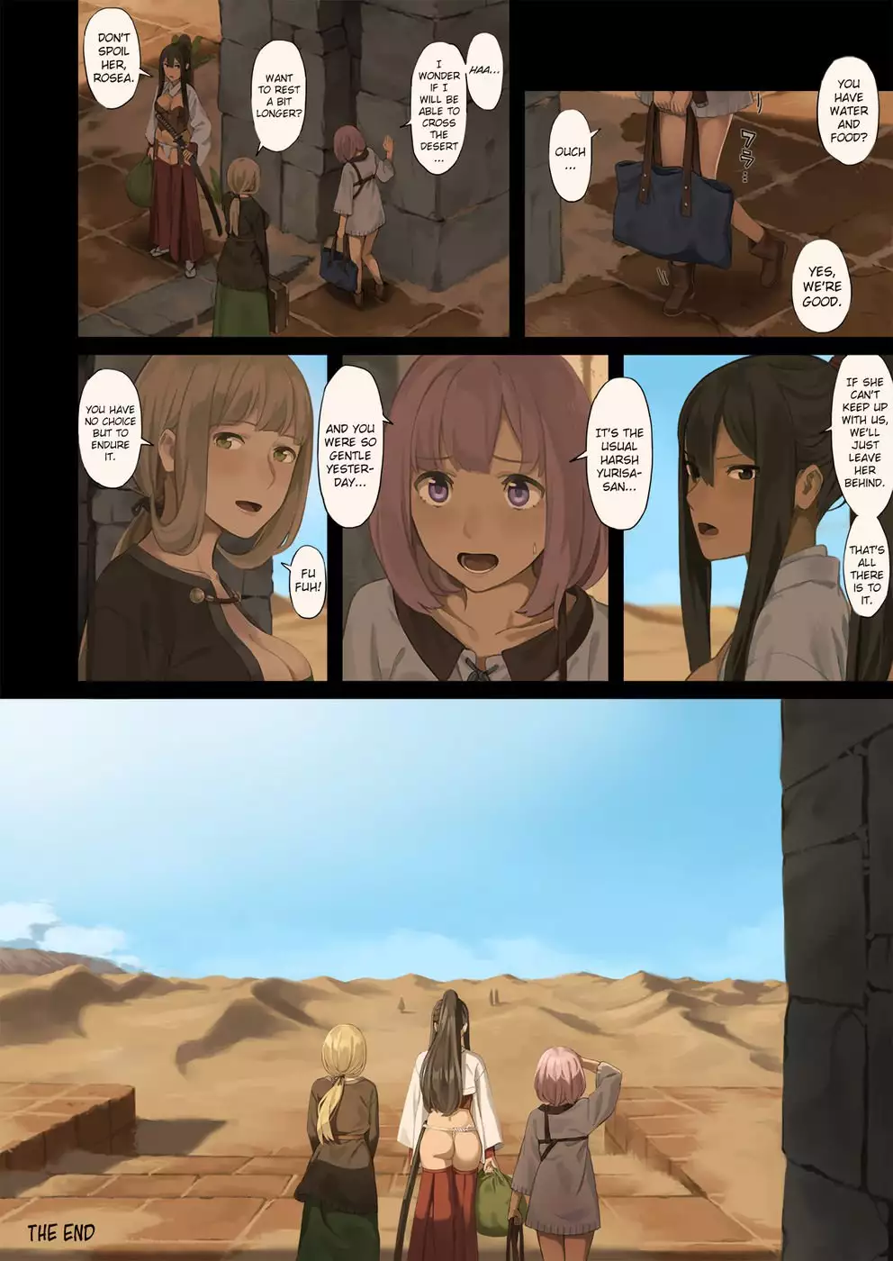 When Female Adventurers Stop at an Oasis in a Desert...