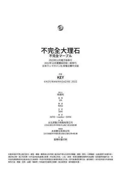 Fukanzen Marble - An immature marble | 不完全大理石