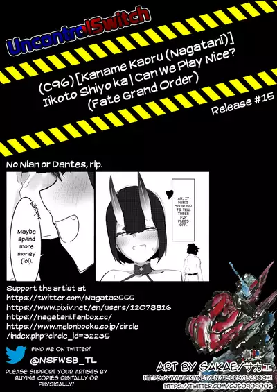 Iikoto Shiyo ka? | Can We Play Nice?