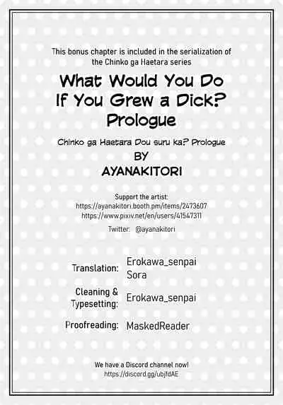 Chinko ga Haetara Dou suru ka Prologue | What Would You Do If You Grew a Dick? Prologue