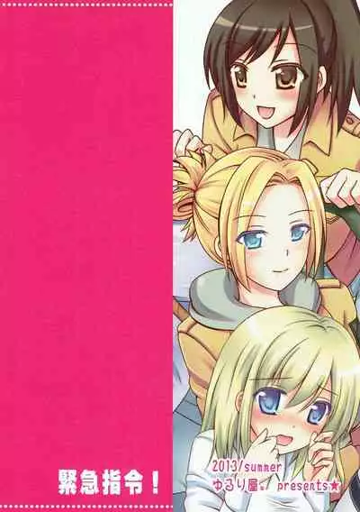 (C84) [Yururiya. (Fuyutsumi Chiaki)] Kinkyuu Shirei! | Emergency Order! (Shingeki no Kyojin) [English] [-Revan-]