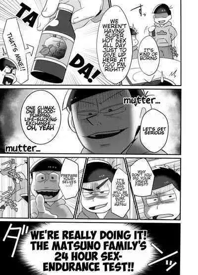 (Kahou wa Nete Matsu 20) [Nimanima Honpo (Tokiwa)] Ore no Shita ga Kyou mo Okashii!! ~24-Jikan Baku Iki 3P Secross~ | My Tongue Has Been Weird Lately ~24 hours of explosive threesome sex!!~ (Osomatsu-san) [English]