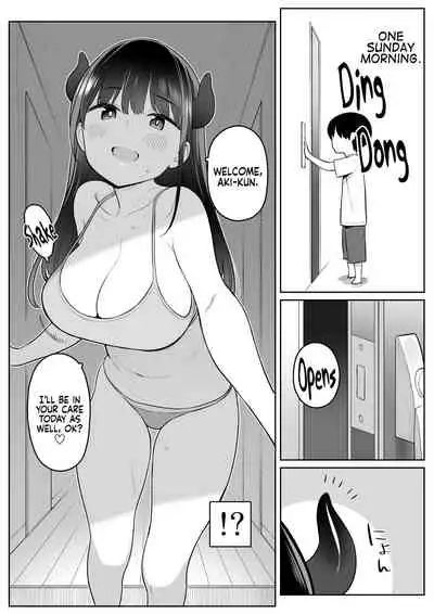 Mijika na Onee-san ga Succubus datta node Sakusei sareru Ohanashi | The Story of How The Big Sister Neighbor Squeezed My Semen Because She was a Succubus