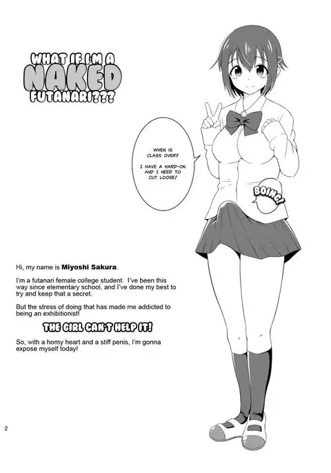 Futanari Roshutsu JK desu ga? | What If I'm A Naked Futanari??