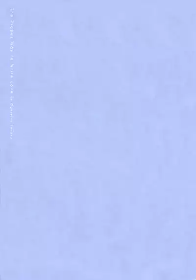 Renai Rubi no Tadashii Furikata | The Proper Way to Write Love