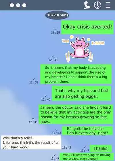 [Kakkuu Mogura] Minori no Chounyuu-ka Kiroku ~Ore no Tame ni Oppai Ookiku shite kureru Kanojo~ (English)