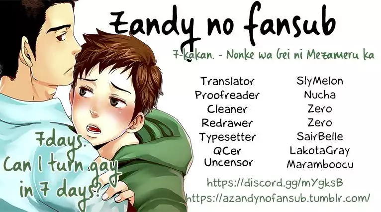 7-kakan. ~ Nonke wa Gay ni Mezameru ka? Dai 1-wa | 7 DAYS. ~ Can I Turn Gay in Seven Days? 1st Story