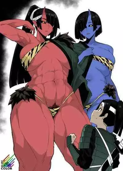 [Arimura Daikon] Oni no Shimai ni Shiboritorareru Momo-kun [Textless] [Colorized]