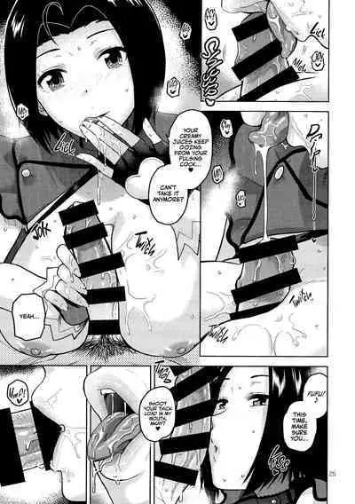 (C96) [Aimasutei (Fumitsuki Yuu)] Azusa-san ga Te to Kuchi dake de Shite Kureru Hon | Azusa-san Only Uses Her Hands and Mouth (THE IDOLM@STER) [English] [korafu + head empty]