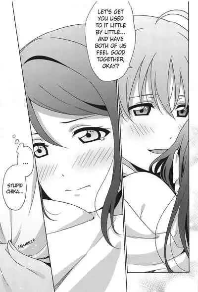 (Bokura no Love Live! 28) [Sakura Mikan Hoikuen (Mikan)] Chika-chan no ○○ ga Hairanai | Chika-chan's ○○ Won't Fit (Love Live! Sunshine!!) [English]