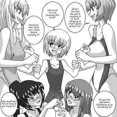 When I joined the swimming club, I was the only boy