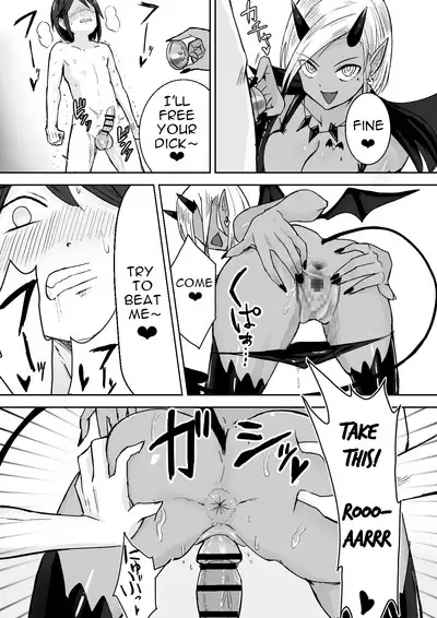 Succubus ni Haiboku Shite Chitchana Teisobi o Tsukerarechau Ohanashi | Story about Losing to a Succubus and Made to Wear Small Chastity Belt