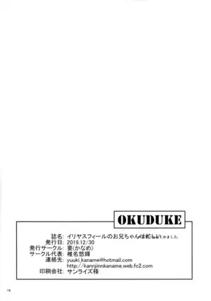 Illya Sufīru no Oniīchan wa Isogashii