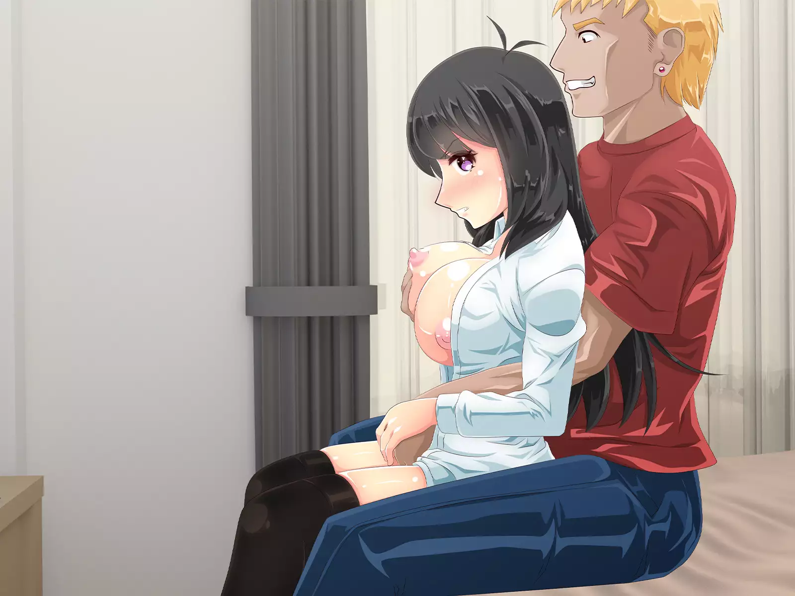 Dosei-chu no Kanoaja ga Yarisa no Otokoni Netorareta Kudan Ozaki Yuka